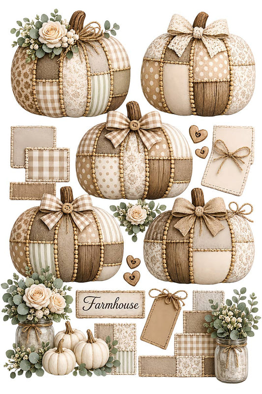 Pumpkin Collection | UVDTF 9.5 x14 Element Sheets