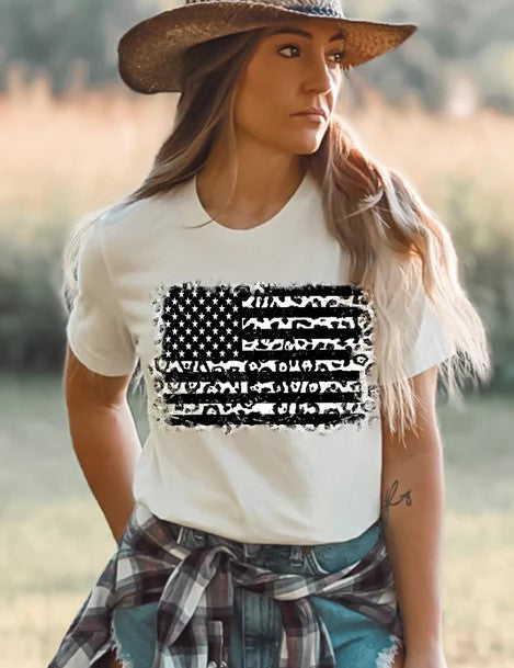 Short Sleeve T-Shirt Leopard Flag 1160