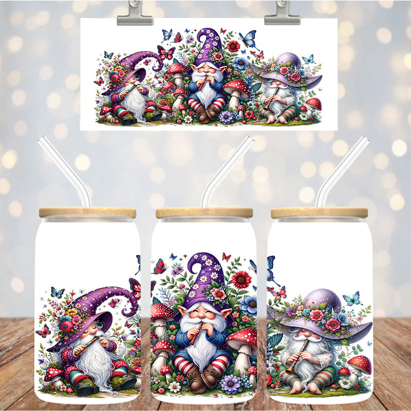16 oz Uv Dtf Cup Wrap Gnomes 1303