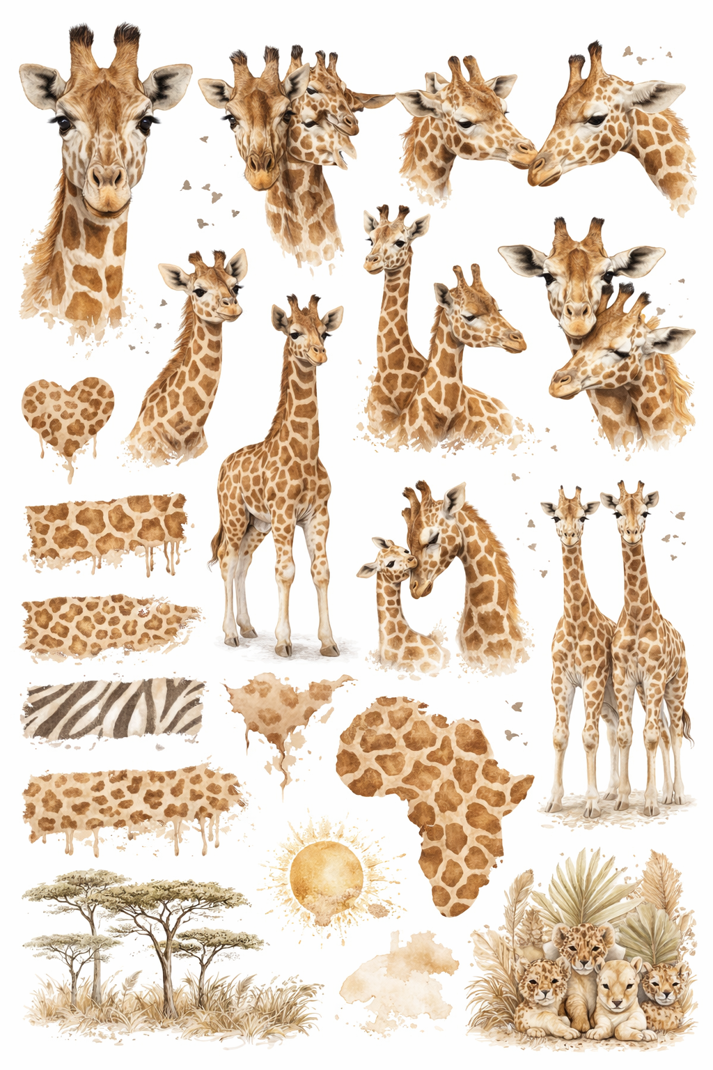 Safari Collection | UVDTF 9.5 x14 Element Sheets