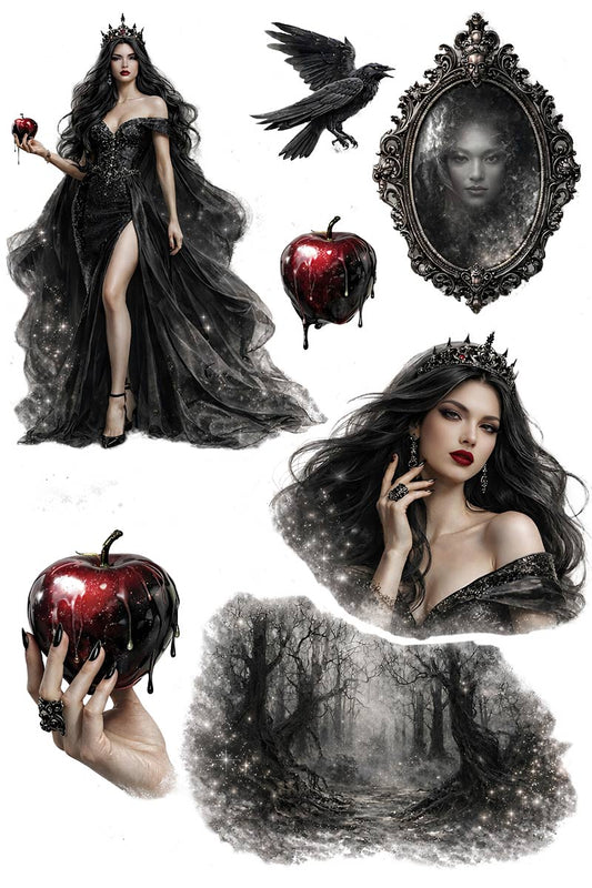 UVDTF 9.5 x 14 Element Sheet Gothic Fairytale Queen 846