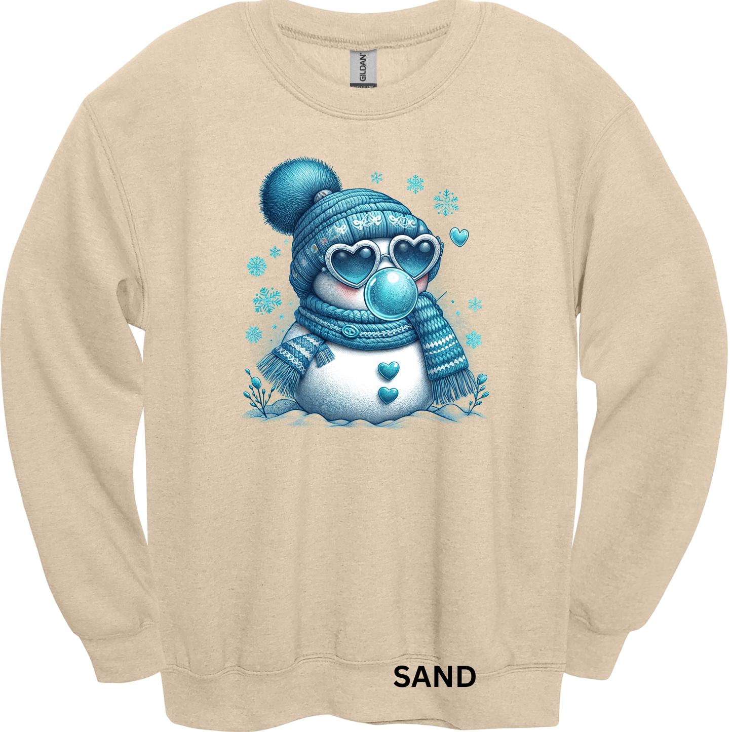 Crewneck Sweatshirt Bubblegum Snowman