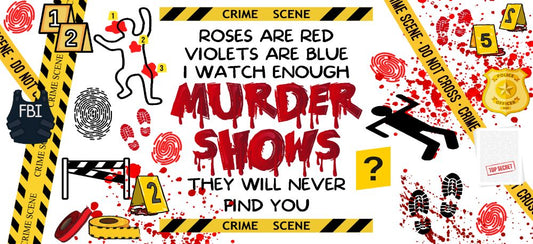 16 oz Uv Dtf Cup Wrap Murder Shows 772A