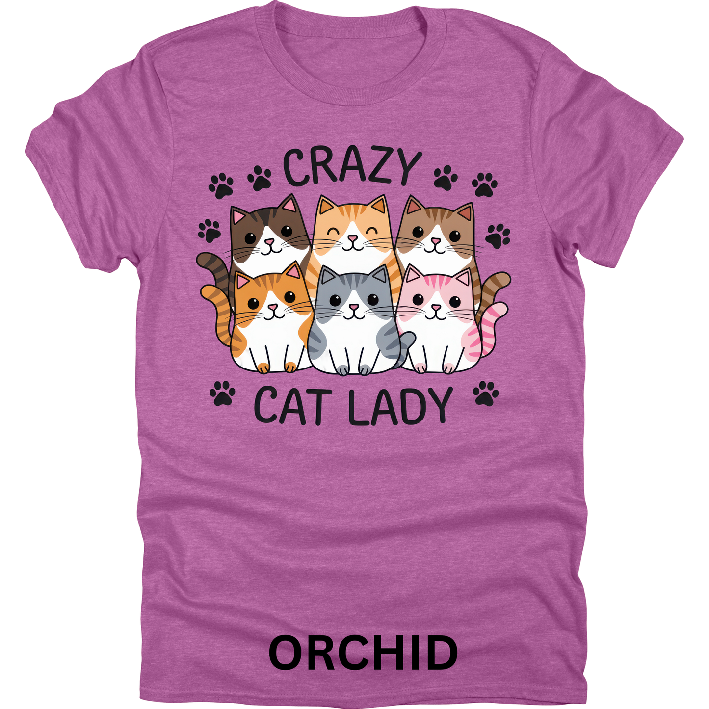 Short Sleeve TShirt Crazy Cat Lady 1118