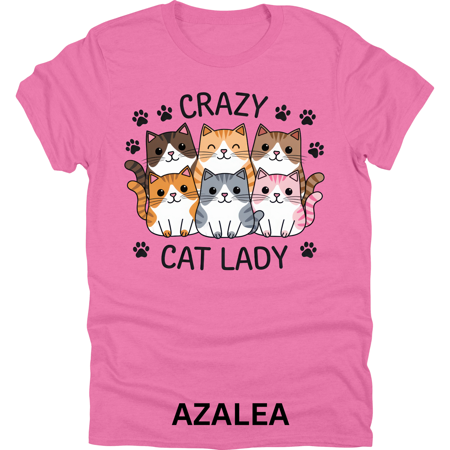 Short Sleeve TShirt Crazy Cat Lady 1118