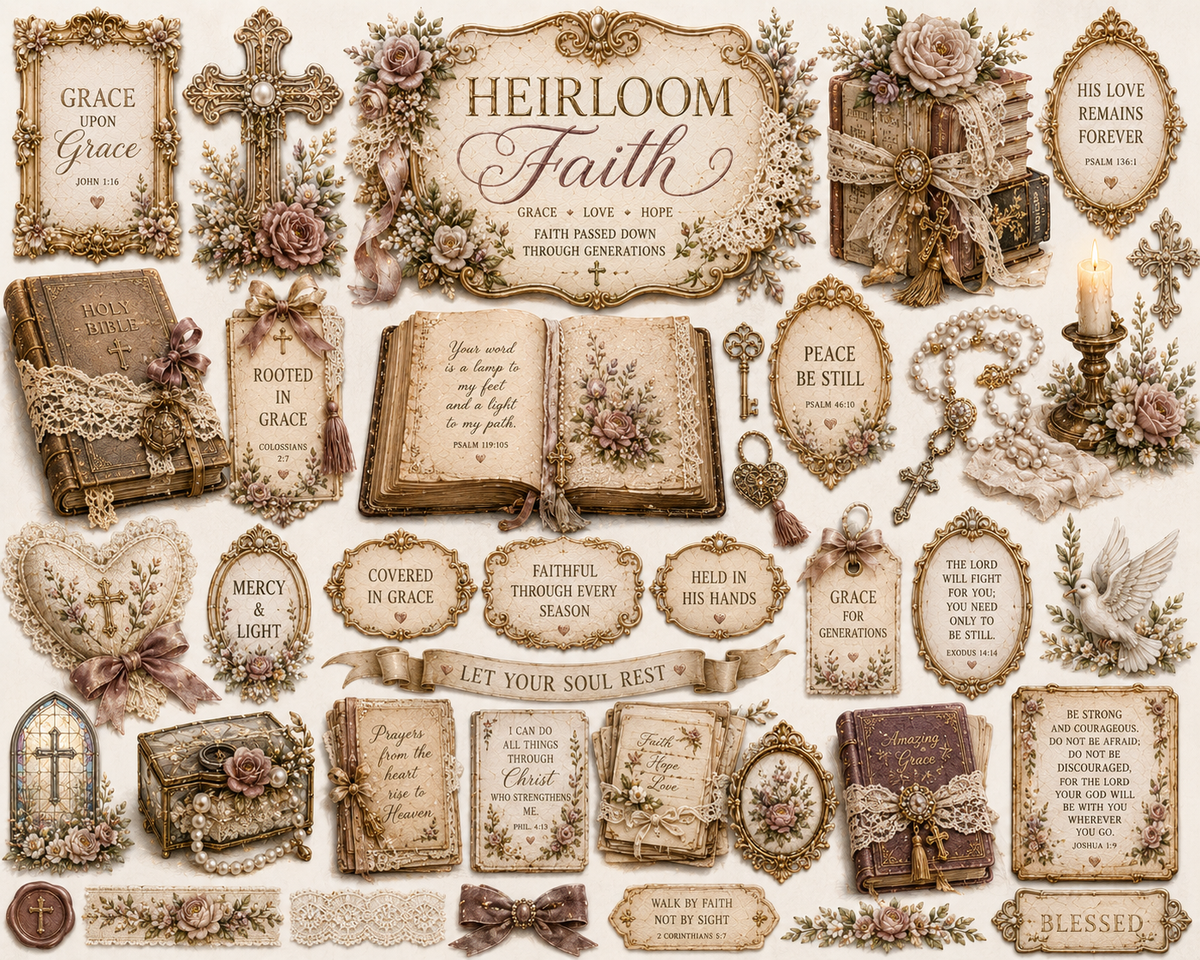 Grace & Glory Faith Collection | UVDTF 9.5 x14 Element Sheets 819