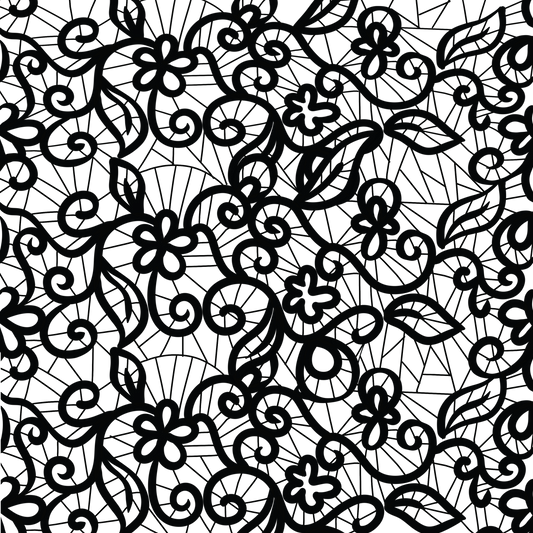 UVDTF 9.5 x 8.5 Element Sheet Lace Pattern 6045
