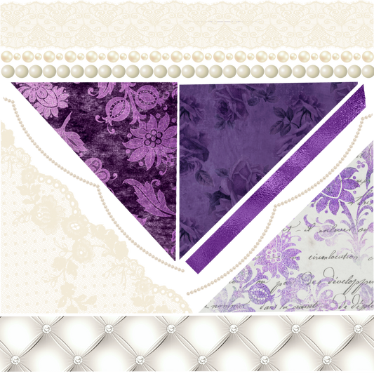 UVDTF 9.5 x 8.5 Element Sheet Lace and Pearls 6039