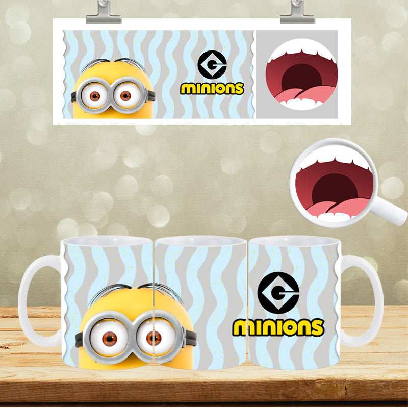 UVDTF Face Mug Wrap Minion 9020