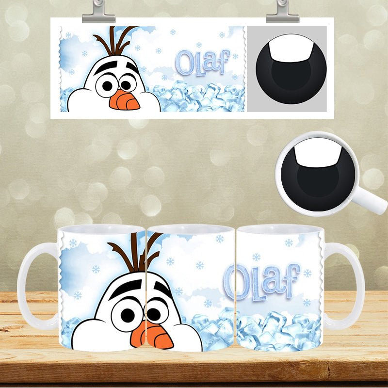 UVDTF Face Mug Wrap Olaf 9019