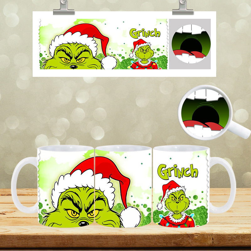 UVDTF Face Mug Wrap Green Man 9010