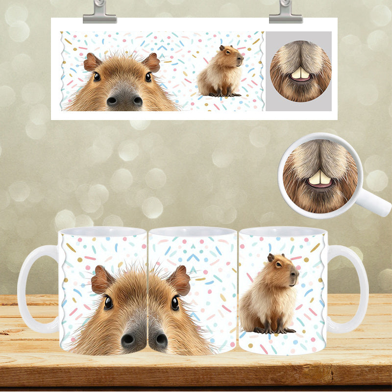 UVDTF Face Mug Wrap Capybara 9027