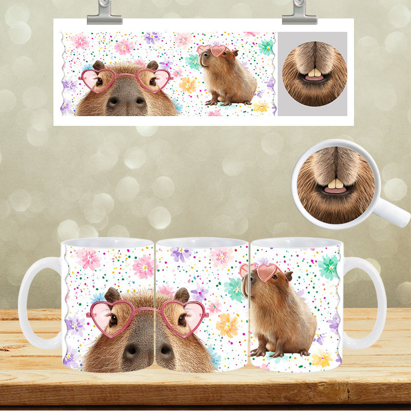 UVDTF Face Mug Wrap Capybara 9025