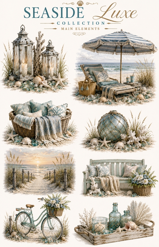 Seaside Collection | UVDTF 9.5 x14 Element Sheets 831