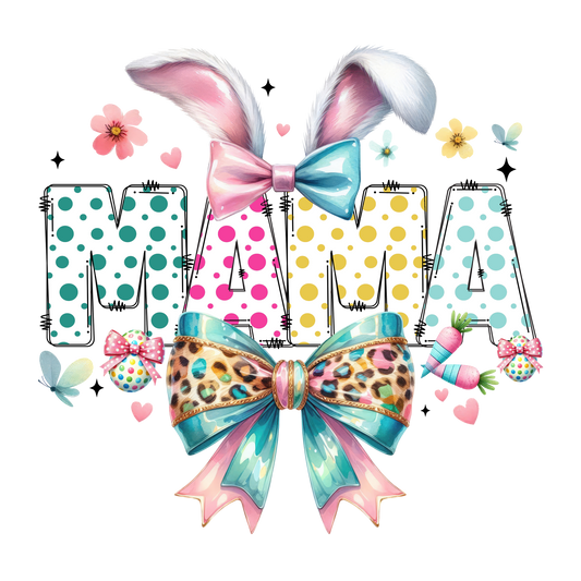 11" DTF Print Ready to Press Easter Mama