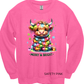 Crewneck Sweatshirt Merry & Bright Highland Cow 1202