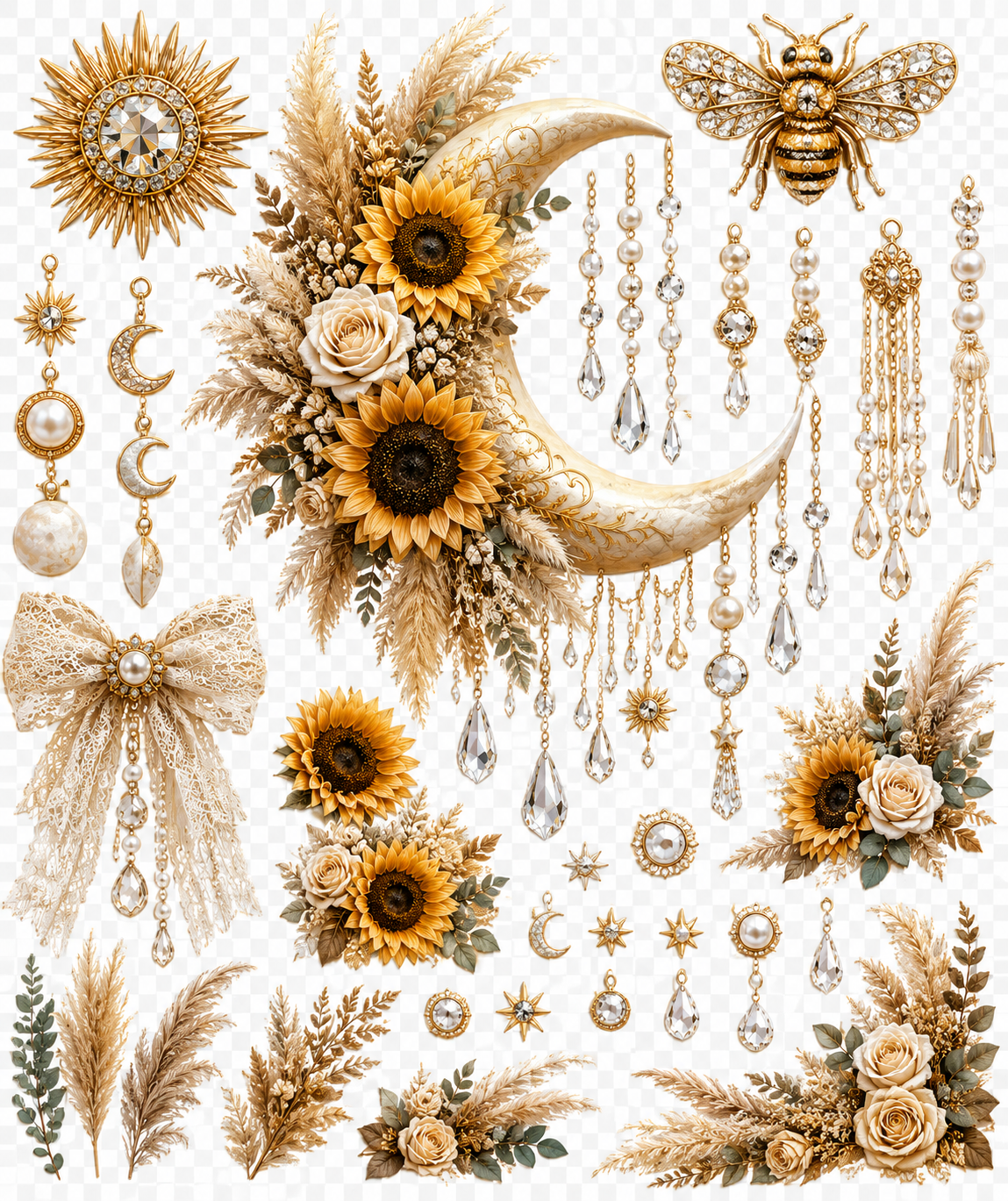 Boho Collection | UVDTF 9.5 x14 Element Sheets 829