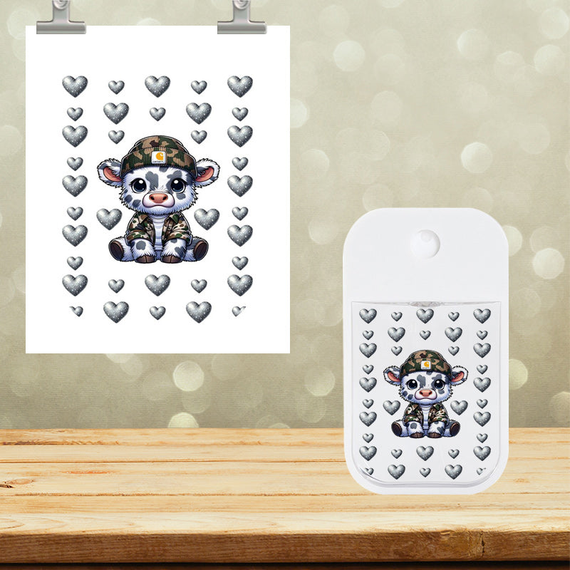 UVDTF 2x2.5 Spray Bottle Cute Cow 10015