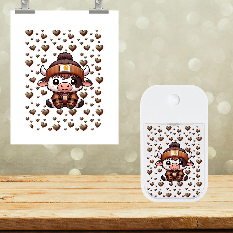 UVDTF 2x2.5 Spray Bottle Cute Cow 10016