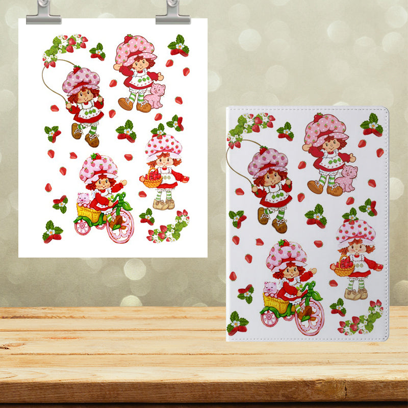 A5 Notebook UVDTF Wrap Strawberry Girl 7125