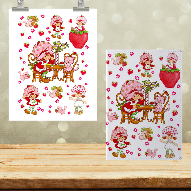 A5 Notebook UVDTF Wrap Strawberry Girl 7126