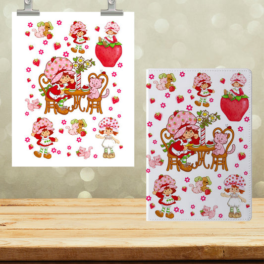 A5 Notebook UVDTF Wrap Strawberry Girl 7126
