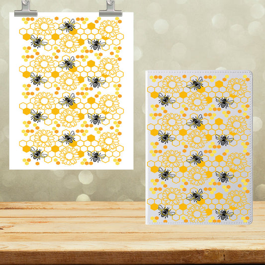 A5 Notebook UVDTF Wrap Bees 7013