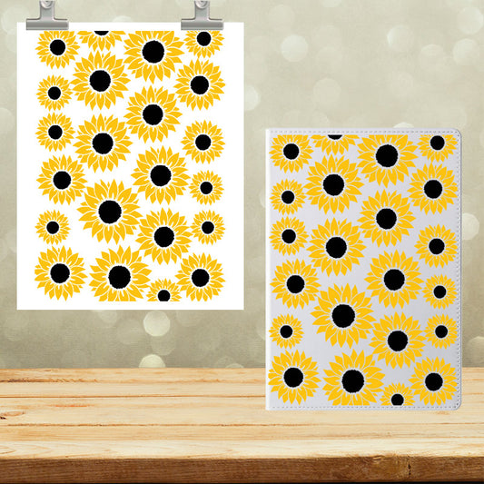 A5 Notebook UVDTF Wrap Sunflowers 7040