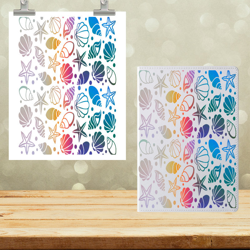 A5 Notebook UVDTF Wrap Seashells 7068
