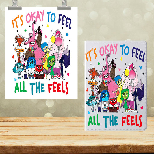 A5 Notebook UVDTF Wrap It's Ok to Feel -2 7072