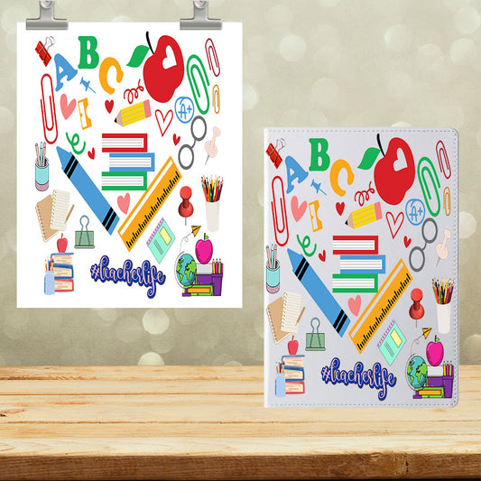 A5 Notebook UVDTF Wrap #Teacherlife 7016