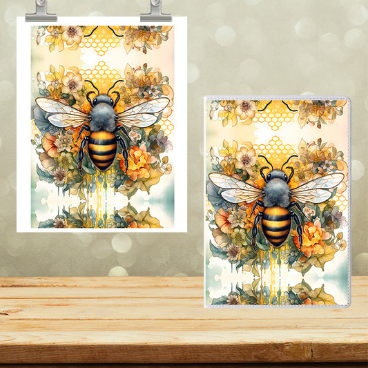 A5 Notebook UVDTF Wrap Bee 7108