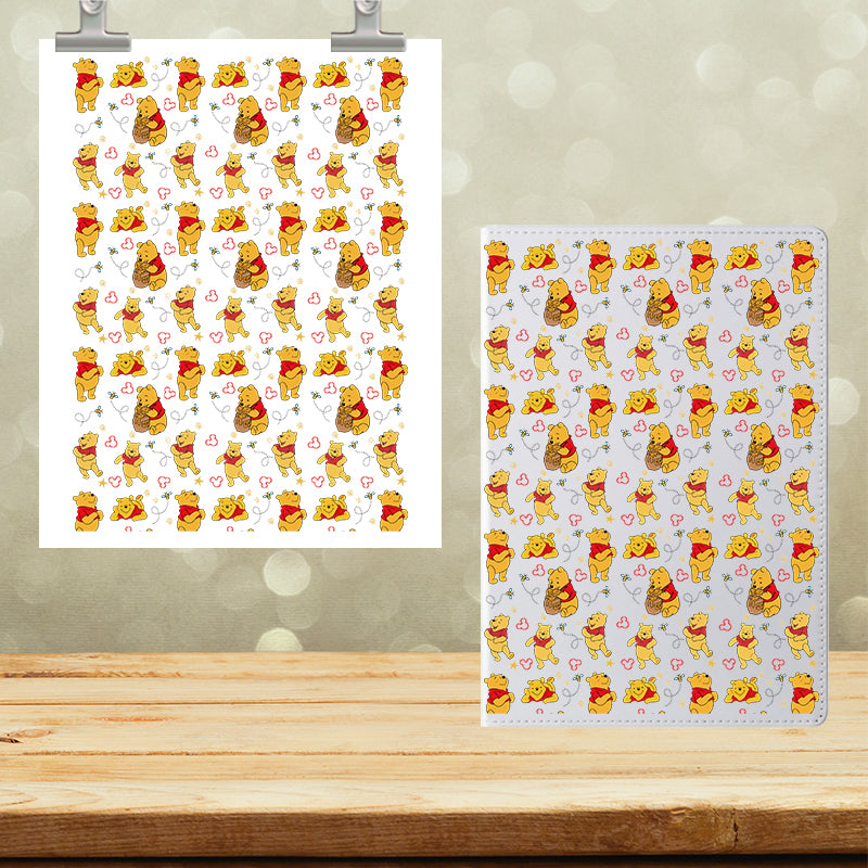 A5 Notebook UVDTF Wrap Yellow Bear Mouse Ears 7158