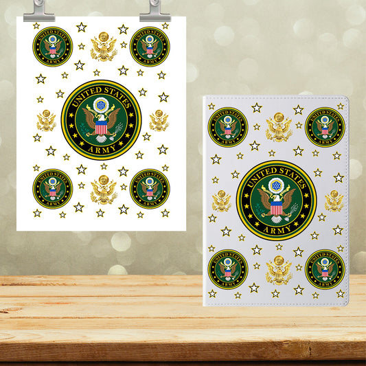 A5 Notebook UVDTF Wrap Army 7152