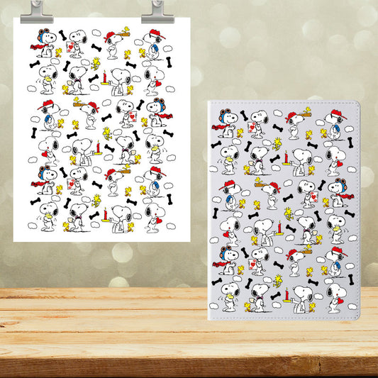 A5 Notebook UVDTF Wrap White Dog 7028