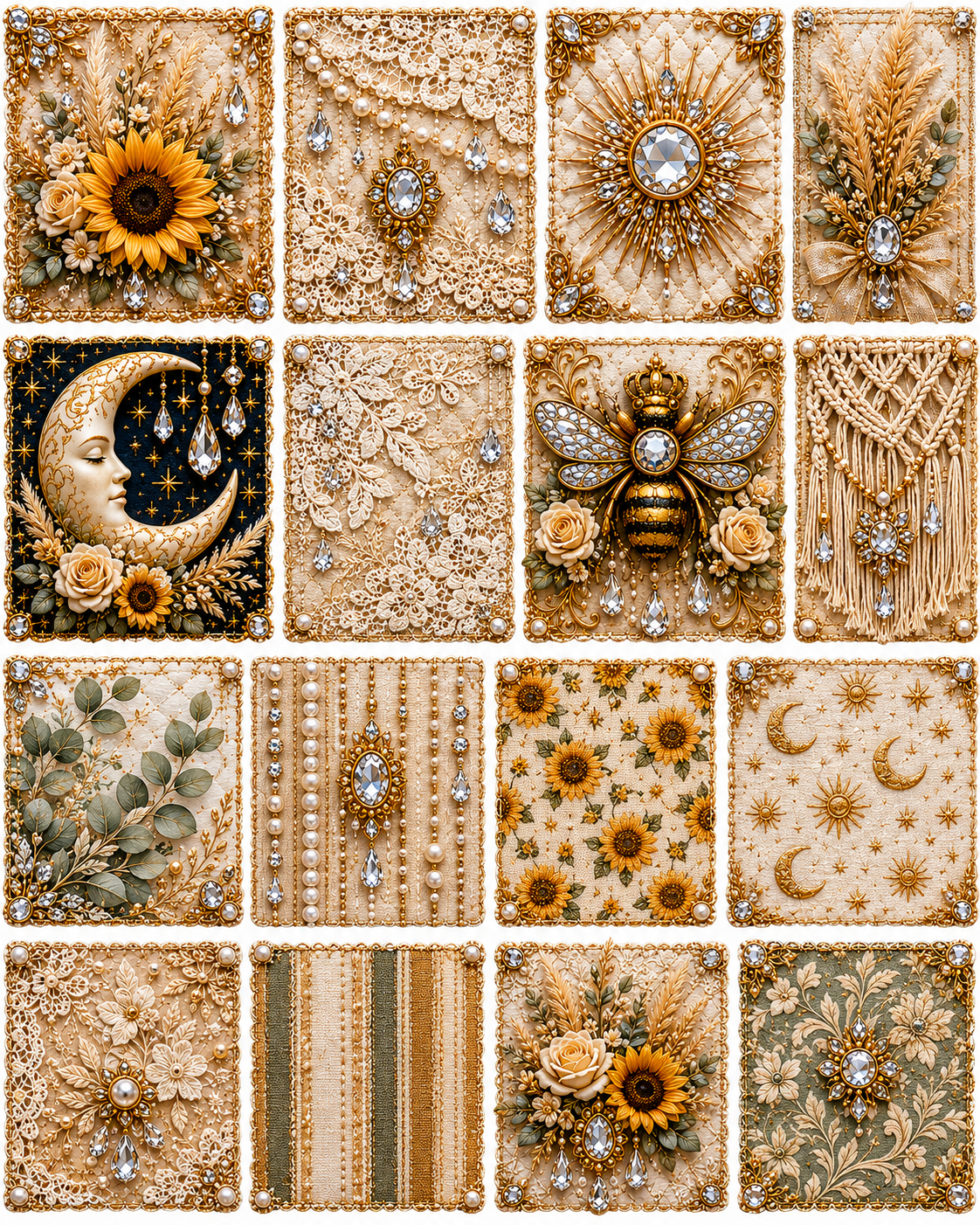 Boho Collection | UVDTF 9.5 x14 Element Sheets 829