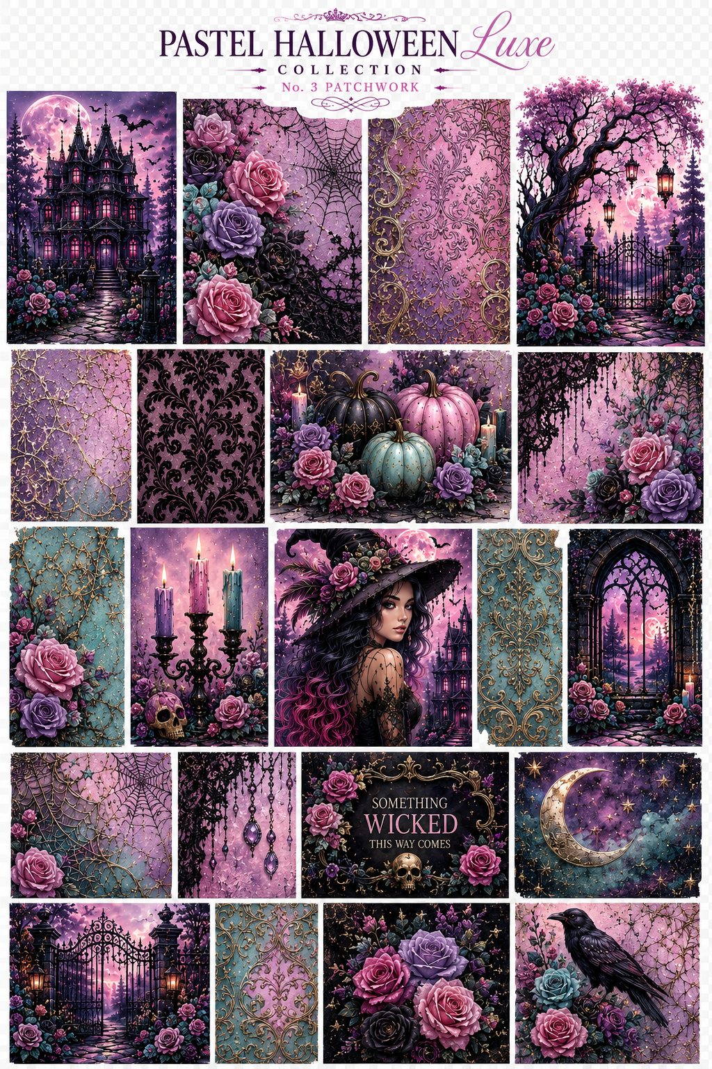 Pastel Halloween Collection | UVDTF 9.5 x14 Element Sheets 827