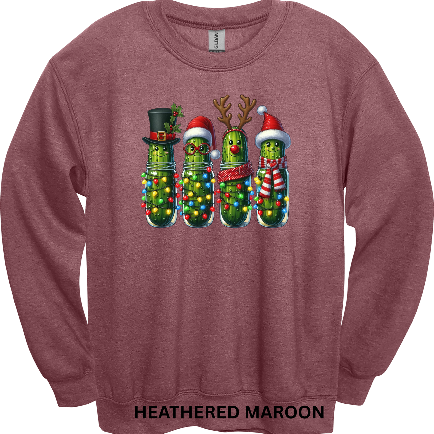 Crewneck Sweatshirt Christmas Pickles 1028