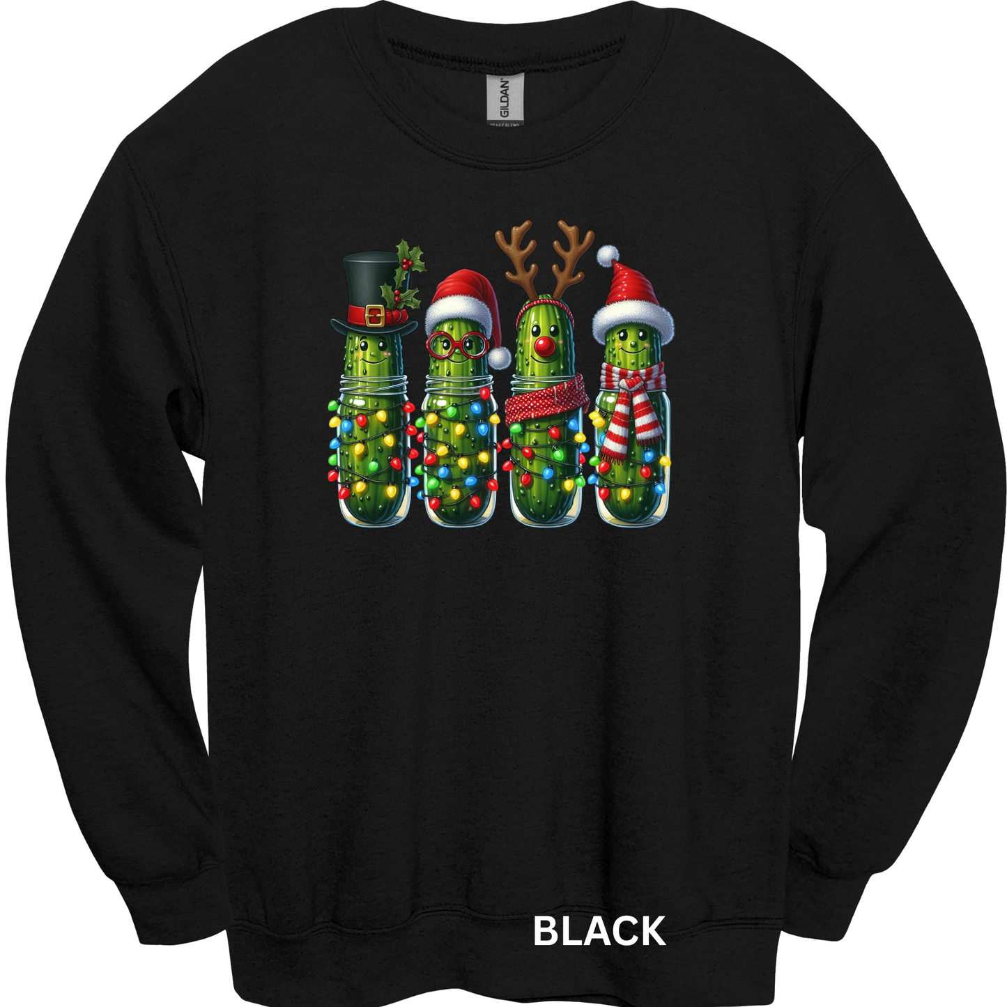 Crewneck Sweatshirt Christmas Pickles 1028