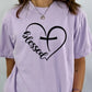 Short Sleeve T-Shirt Blessed 1036