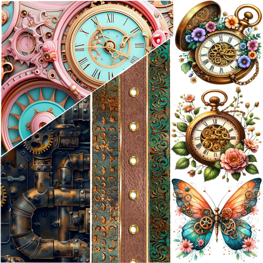 UVDTF 9.5 x 8.5 Element Sheet Steampunk 6024