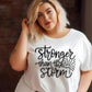 Short Sleeve T-Shirt Stronger than the storm 1064