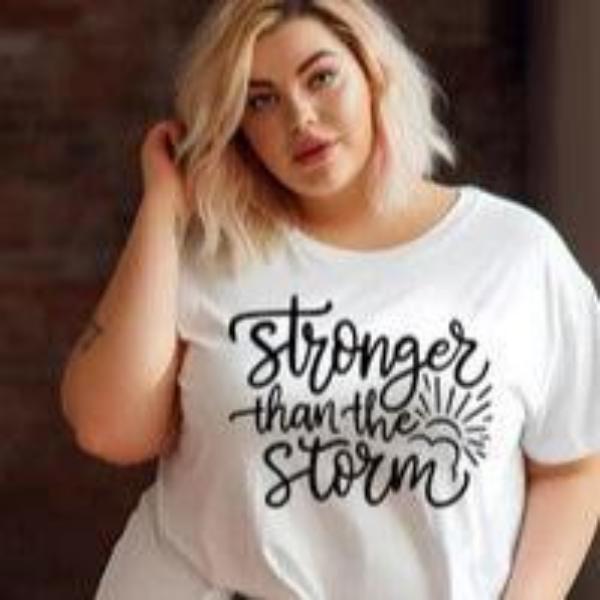 Short Sleeve T-Shirt Stronger than the storm 1064
