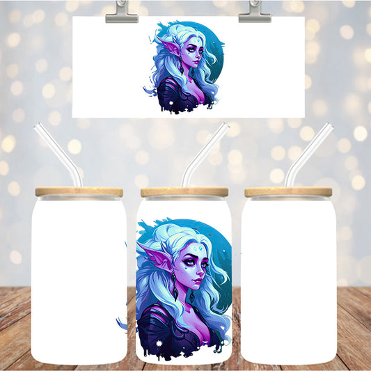 4" Decal Uvdtf Wrap Goth Elf D218