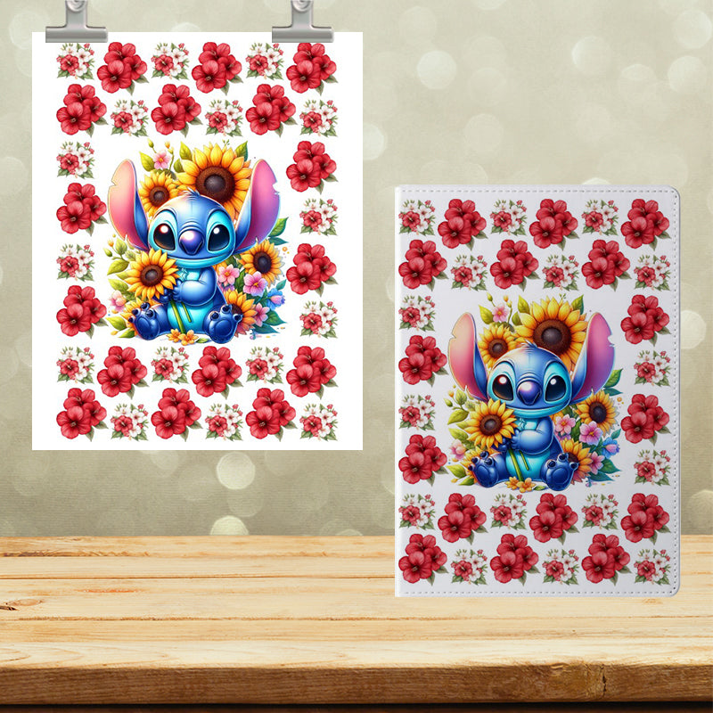A5 Notebook UVDTF Wrap Blue Monster 7113