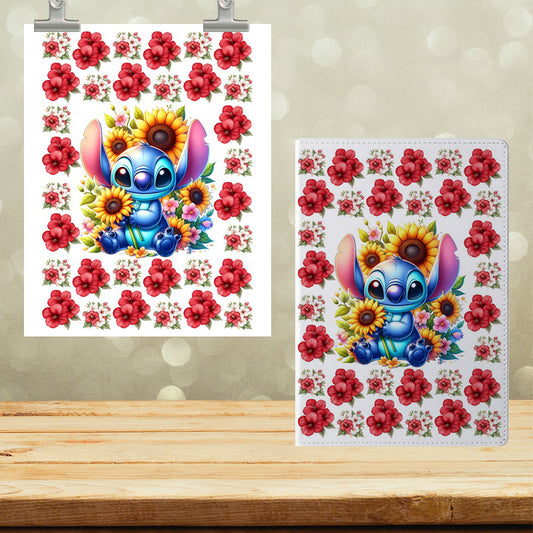 A5 Notebook UVDTF Wrap Blue Monster 7113
