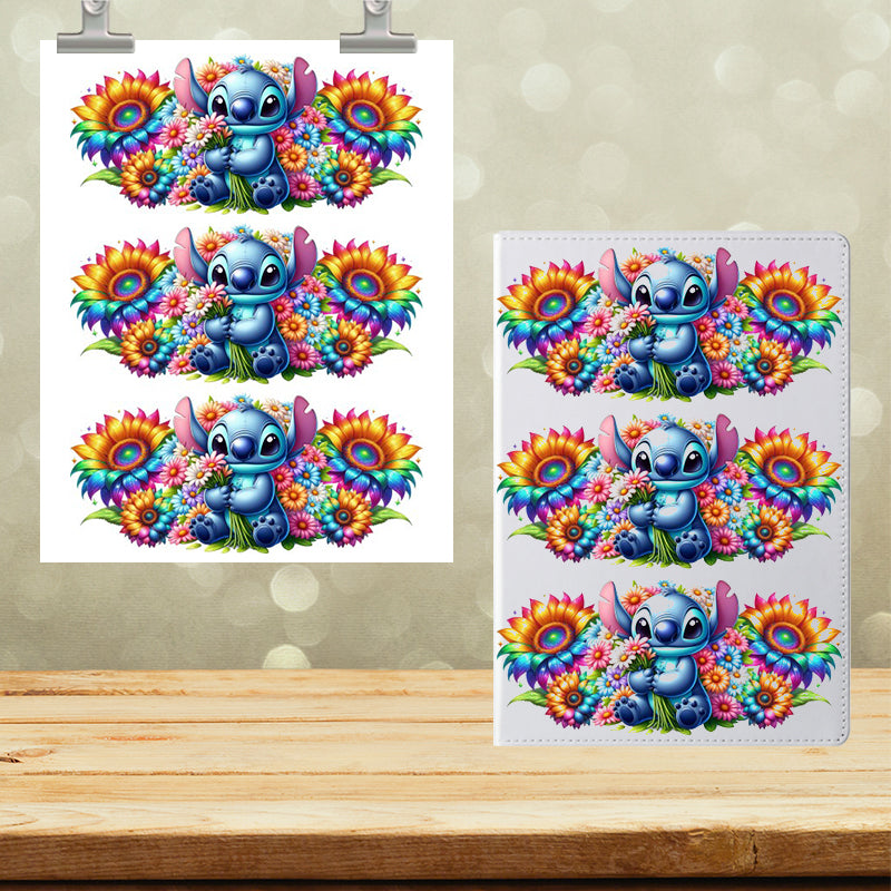 A5 Notebook UVDTF Wrap Blue Monster 7112