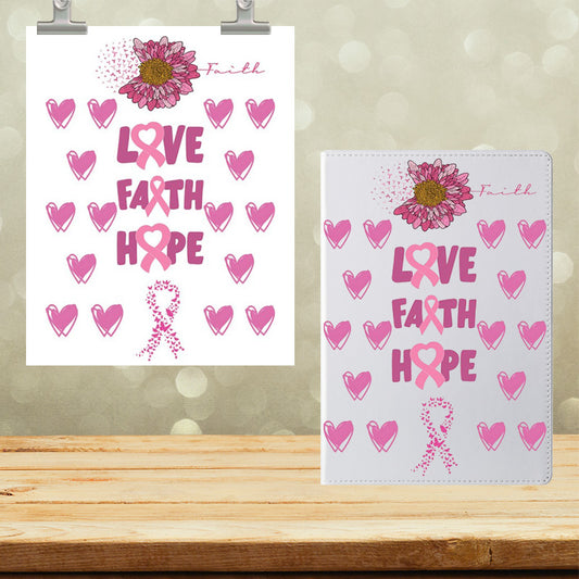 A5 Notebook UVDTF Wrap Love Faith Hope 7058