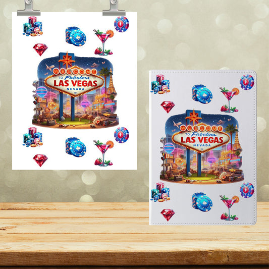 A5 Notebook UVDTF Wrap Las Vegas 7107