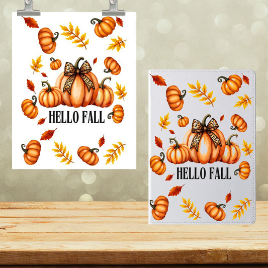 A5 Notebook UVDTF Wrap Hello Fall 7043
